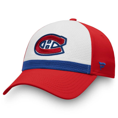 Fanatics Branded White/red Montreal Canadiens Breakaway Current Jersey Flex Hat In White,red