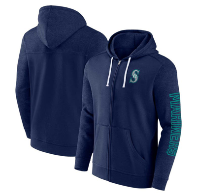 Fanatics Branded Navy Seattle Mariners Offensive Line Up Full-zip Hoodie