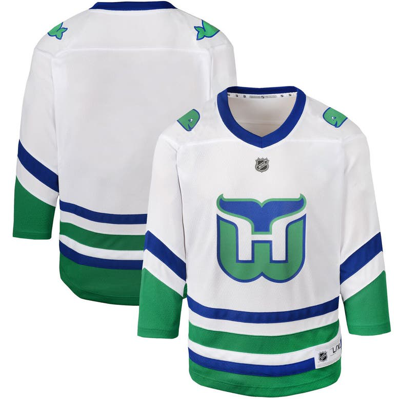 Outerstuff Kids' Preschool White Carolina Hurricanes Whalers Replica Jersey