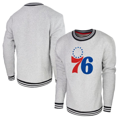 Stadium Essentials Black Philadelphia 76ers Club Level Pullover Sweatshirt