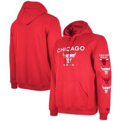 New Era Red Chicago Bulls 2023/24 City Edition Pullover Hoodie