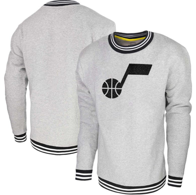 Stadium Essentials Heather Gray Utah Jazz Club Level Pullover Sweatshirt