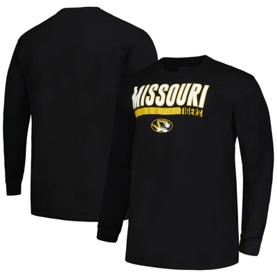 Profile Black Missouri Tigers Big & Tall Two-hit Long Sleeve T-shirt