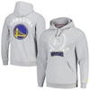 FISLL UNISEX FISLL HEATHER GRAY GOLDEN STATE WARRIORS HERITAGE CREST PULLOVER HOODIE
