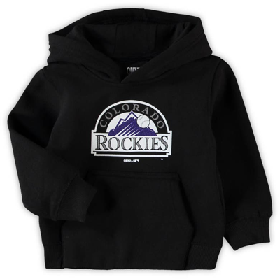 Outerstuff Kids' Toddler Black Colorado Rockies Primary Logo Pullover Hoodie