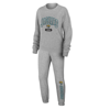 Wear By Erin Andrews Heather Gray Jacksonville Jaguars Knit Long Sleeve Tri-blend T-shirt & Pants Sl In Heather Gray