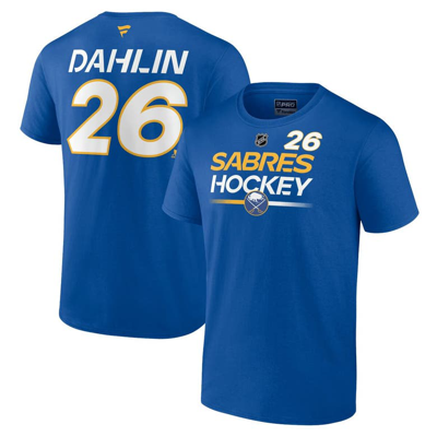 Fanatics Branded Rasmus Dahlin Royal Buffalo Sabres Authentic Pro Prime Name & Number T-shirt
