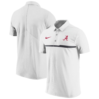 Nike White Alabama Crimson Tide Coaches Performance Polo