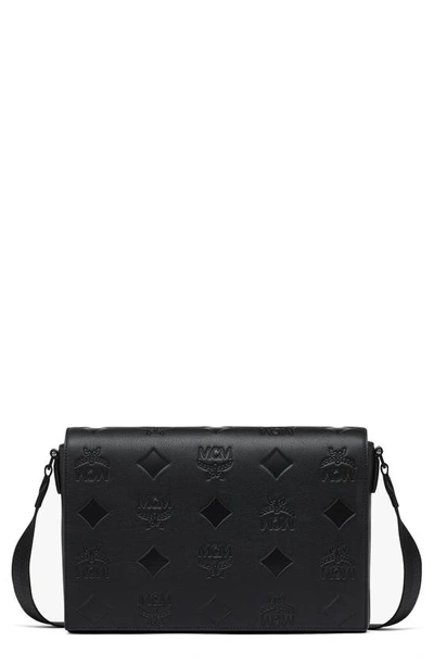 Mcm Klassik Faux-leather Cross-body Bag In Black