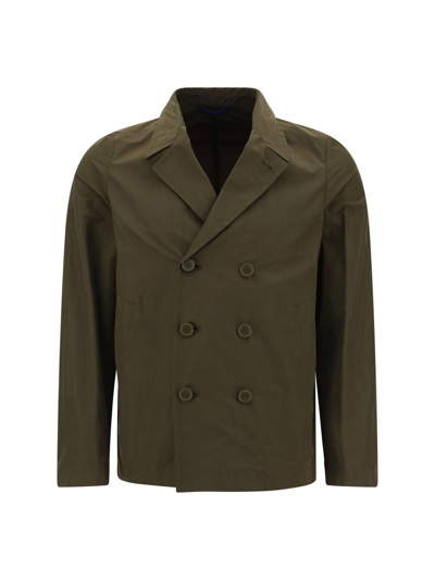 Paltò Double-breasted Cotton Jacket In 614