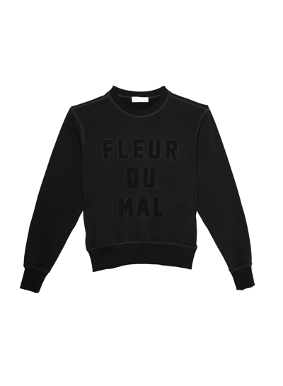 Fleur Du Mal Unisex Logo Sweatshirt In Black