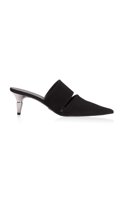 Proenza Schouler Spike Leather Mules In Black