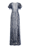 THE VAMPIRE'S WIFE THE SILVER RAIN GLITTERED TULLE MAXI DRESS