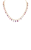 Eden Presley Shades Of Pink 14k Yellow Gold Necklace In Pink