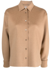 Max Mara Popoli Hemd Aus Wollfilz In Camel