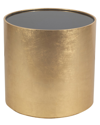 Sagebrook Home 24in Gold Black Glass Side Table In Gold