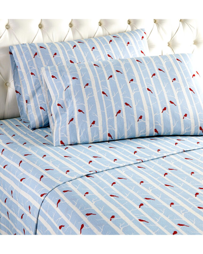 SHAVEL HOME SHAVEL HOME PRODUCTS 150TC MICRO FLANNEL¨ PRINTED DEEP-POCKET SHEET SET