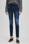 Good American Indigo  Always Fits Cropped Skinny Jeans In Indigo