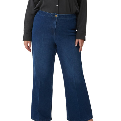 Pari Passu Dalita Denim Trouser—medium Wash In Blue