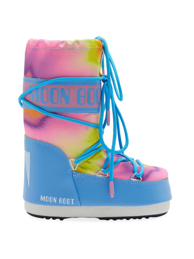 Moon Boot Icon Tall Nylon Snow Boots In Multicolor
