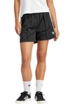 Adidas Originals Firebird Recycled Polyester Shorts In Black