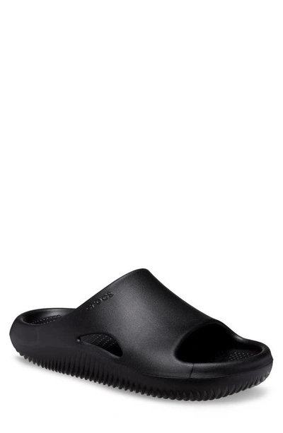 Crocs Mellow Recovery Waterproof Slide Sandal In Black