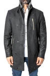 MACEOO CAPTAINSKULL EMBROIDERED WOOL BLEND PEACOAT