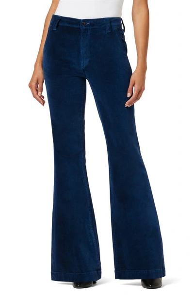 Joe's The Molly High Waist Velvet Flare Jeans In Pageant Blue