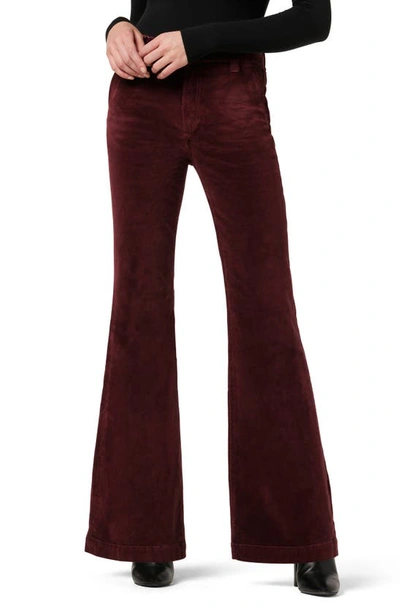 Joe's The Molly High Waist Velvet Flare Jeans In Port Royale