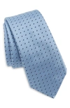 Hugo Boss Silk Tie In Light Blue