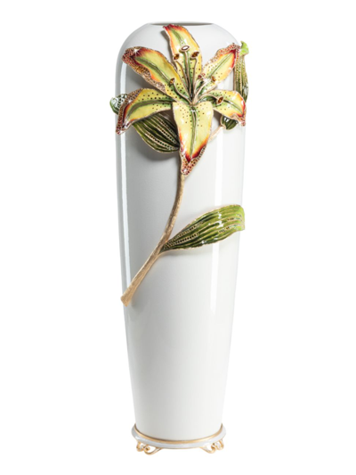 Jay Strongwater Lily Vase In Flora