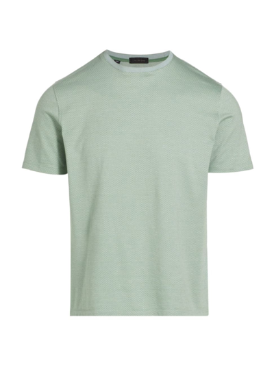 Saks Fifth Avenue Men's Collection Triangle Tonal T-shirt In Green