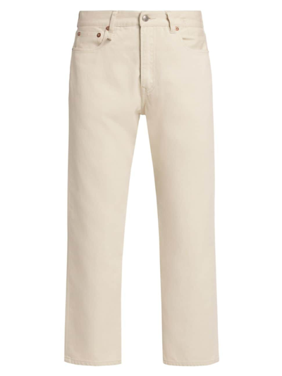R13 Women's Boyfriend Low-rise Crop Jeans In Ecru Bedford Cord