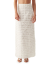 Aje Women's Quintette Textured Midi-skirt In Ivory