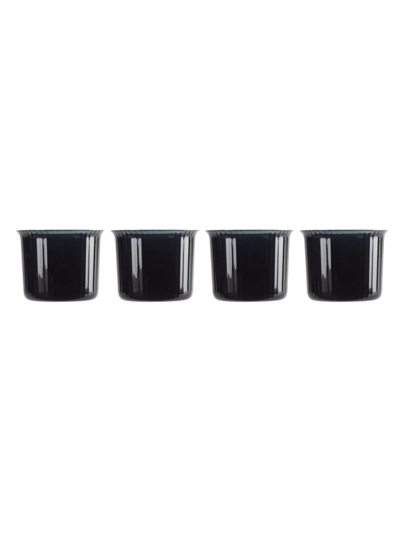 Nude Glass Omnia Bey 4-piece Whisky Glass Set In Navy Blue