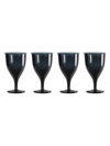 Nude Glass Omnia Bey 4-piece Wine Glass Set In Navy