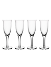 Nude Glass Omnia Bey 4-piece Champagne Glass Set In Clear