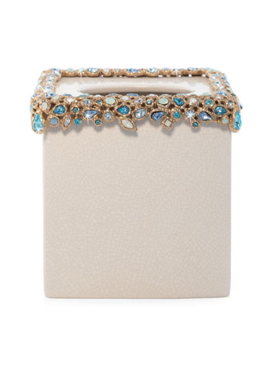 Jay Strongwater Bejeweled Tissue Box In Oceana