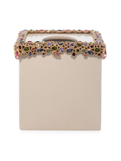 Jay Strongwater Bejeweled Tissue Box In Bouquet