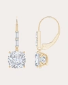 NATORI WOMEN'S CUSHION-CUT DIAMOND LEVERBACK EARRINGS