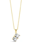 Sterling Forever Marla Pendant Necklace In Gold