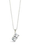 Sterling Forever Marla Pendant Necklace In Silver