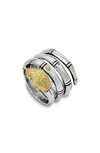 Samuel B. 18k Gold & Sterling Silver Snake Wrap Ring In Silver And Gold