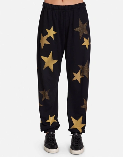 Lauren Moshi Chantria Gold Crystal Multi Stars In Black