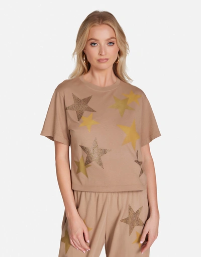 Lauren Moshi Rue Gold Crystal Multi Stars In Sand Dune