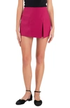 English Factory Women's Slit Detail Skort In Magenta