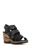 DONALD PLINER STRAPPY WEDGE SANDAL