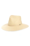 RAG & BONE LEXIE PACKABLE WIDE BRIM STRAW FEDORA