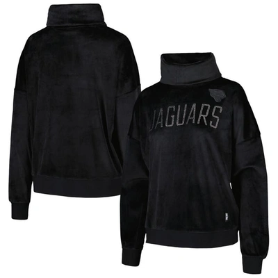 Dkny Sport Black Jacksonville Jaguars Deliliah Rhinestone Funnel Neck Pullover Sweatshirt