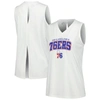 LEVELWEAR LEVELWEAR WHITE PHILADELPHIA 76ERS PAISLEY PEEKABOO TANK TOP